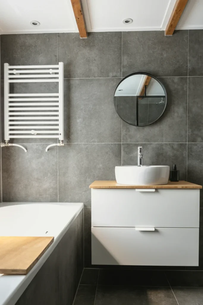 Remont łazienki w mieszkaniu.